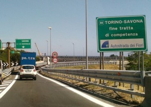 Lavori sull'Autostrada dei Fiori: per quattro notti chiude la tratta Savona-Altare