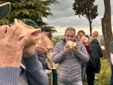 Suonatori di conchiglie sul Castel Verde di Castagnito