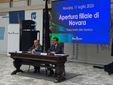 Alcuni momenti dell'inaugurazione tenuta oggi a Novara Alcuni momenti dell'inaugurazione tenuta oggi a Novara