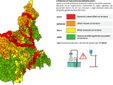 I comuni da "codice rosso" (nella mappa l'aggiornamento delle 9.45) sono quelli della Valle Bormida, al confine con la provincia di Savona, dove sono scesi 130 mm di pioggia in 24 ore