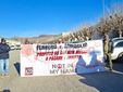 La protesta nell’area industriale di viale Nogaris a Pollenzo, presso Bra