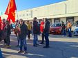 La protesta nell’area industriale di viale Nogaris a Pollenzo, presso Bra