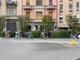 Il passaggio della corsa nel centro di Alba Il passaggio della corsa nel centro di Alba