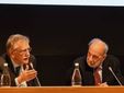 Da sinistra Luciano Panzani, coordinatore del Comitato Scientifico del Convegno, e l'avvocato e professore Gino Cavalli, presidente dell'Associazione Albese Studi di Diritto Commerciale