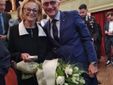 Maria Franca Ferrero e il sindaco Carlo Bo