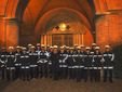 Gli agenti della Municipale albese alla festa del Corpo di venerdì scorso