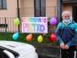 In foto Pietro Pellissero il primo giorno di rientro dall'ospedale In foto Pietro Pellissero il primo giorno di rientro dall'ospedale