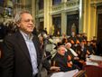 Enrico Mentana, ospite della cerimonia lo scorso anno (fonte Unisg)