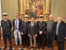 Da sinistra, Tosco, Tibaldi, Di Ciancia, Gatto, Fracanzani, l'assessore Garassino e il presidente del Consiglio comunale Marello