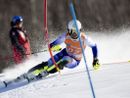 Nell’immagine dell’agenzia Pentaphoto il debutto di Edoardo Saracco in Coppa del Mondo nello Slalom di Hafjell