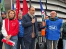 Il governatore Cirio alla manifestazione sindacale del novembre scorso
