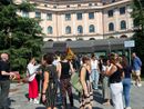 Il presidio, ieri, davanti al Tribunale di Asti Il presidio, ieri, davanti al Tribunale di Asti