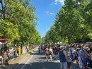 Corso Torino chiuso al traffico per consentire l'attesa agli ingressi
