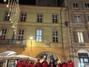 I colori del Soccorso Alpino di Cuneo illuminano la Torre Civica del capoluogo nell'augurio di un buon 2025 [VIDEO]