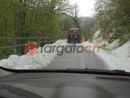 Eccezionale grandinata a Rittana richiede il passaggio dello spartineve [FOTO]