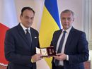 Da sinistra: Cirio e l'ambasciatore Melnyk