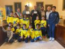 A Novello la foto di gruppo con i premiati Pietro Brunetti e Mustapha Amane Ellah A Novello la foto di gruppo con i premiati Pietro Brunetti e Mustapha Amane Ellah