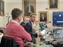 Nelle foto alcuni momenti della seduta della I Commissione albese tenuta mercoledì Nelle foto alcuni momenti della seduta della I Commissione albese tenuta mercoledì