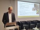 Ieri ad Alba l'incontro promosso, tra gli altri, da Camera di Commercio di Cuneo, Ente Fiera della Nocciola e Agrion. Nella foto Lorenzo Brigante, responsabile sezione corilicola Fondazione Agrion
