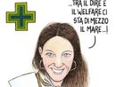 La consigliera Giulia Marro e le prenotazioni ospedaliere nella vignetta di Paparelli