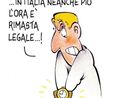 Il Grande Inganno delle lancette nella vignetta di Danilo Paparelli Il Grande Inganno delle lancette nella vignetta di Danilo Paparelli
