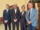 Da sinistra Michele Pianetta, Luca Robaldo, Giuliana Cirio e Giorgio Musso