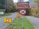 I lavori lungo la strada per Pian delle Gorre I lavori lungo la strada per Pian delle Gorre