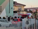 I Vigili del Fuoco in azione in via Vivaro