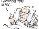 La vignetta di Paparelli è dedicata a Papa Francesco La vignetta di Paparelli è dedicata a Papa Francesco
