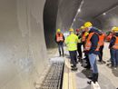 Il sopralluogo al tunnel di Tenda
