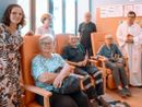 La direzione della RSA con i benefattori e Don Massimo Scotto La direzione della RSA con i benefattori e Don Massimo Scotto