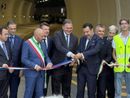 Matteo Salvini e Phlippe Tabarot nel momento del taglio del nastro