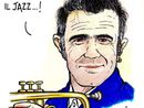 La vignetta di Paparelli omaggia Paolo Fresu, domani in concerto a Cherasco