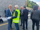 Giorgio Bergesio all'inaugurazione del tunnel Giorgio Bergesio all'inaugurazione del tunnel