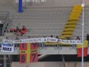 Lo striscione dei tifosi braidesi apparso allo stadio di San Benedetto del Tronto Lo striscione dei tifosi braidesi apparso allo stadio di San Benedetto del Tronto
