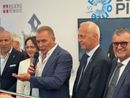 Assessore PaoloBongioanni all'inaugurazione di Cheese a Bra, poco prima del taglio del nastro