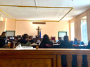 Un'aula del tribunale di Cuneo Un'aula del tribunale di Cuneo