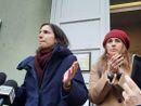 Elly Schlein, qui con la deputata Chiara Gribaudo, per la prima volta sarà in visita ufficiale nella Granda