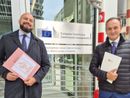 L'assessore Marrone e il presidente Cirio a Bruxelles L'assessore Marrone e il presidente Cirio a Bruxelles