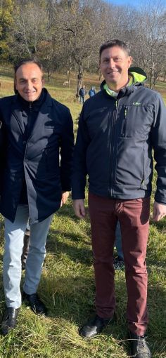 Nella foto il governatore Cirio col consigliere regionale della Lega Paolo Demarchi