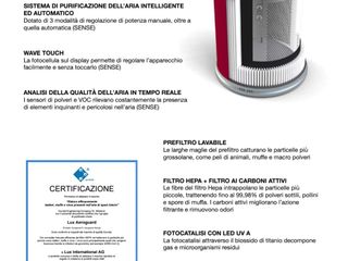 La scheda tecnica aeroguard sense