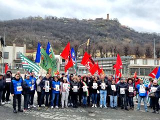 Alcune immagini dal presidio di Santa Vittoria d'Alba