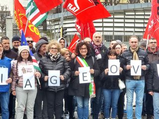 Alcune immagini dal presidio di Santa Vittoria d'Alba