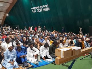 Nelle foto alcuni momenti della serata tenuta negli spazi della Moschea albese