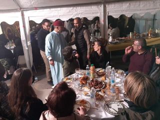 Nelle foto alcuni momenti della serata tenuta negli spazi della Moschea albese