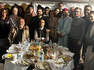 Nelle foto alcuni momenti della serata tenuta negli spazi della Moschea albese