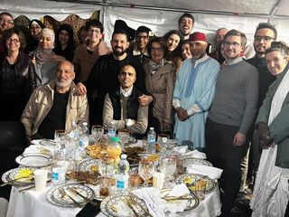 Nelle foto alcuni momenti della serata tenuta negli spazi della Moschea albese