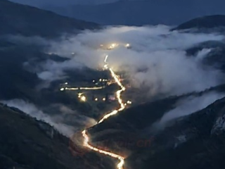 Il traffico sulla Statale 28 lo scorso 16 marzo