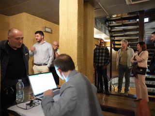 Alcune immagini dall'assemblea di zona tenuta ieri sera a Bra