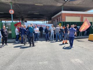 Ieri il presidio organizzato dalla Fiom Cgil